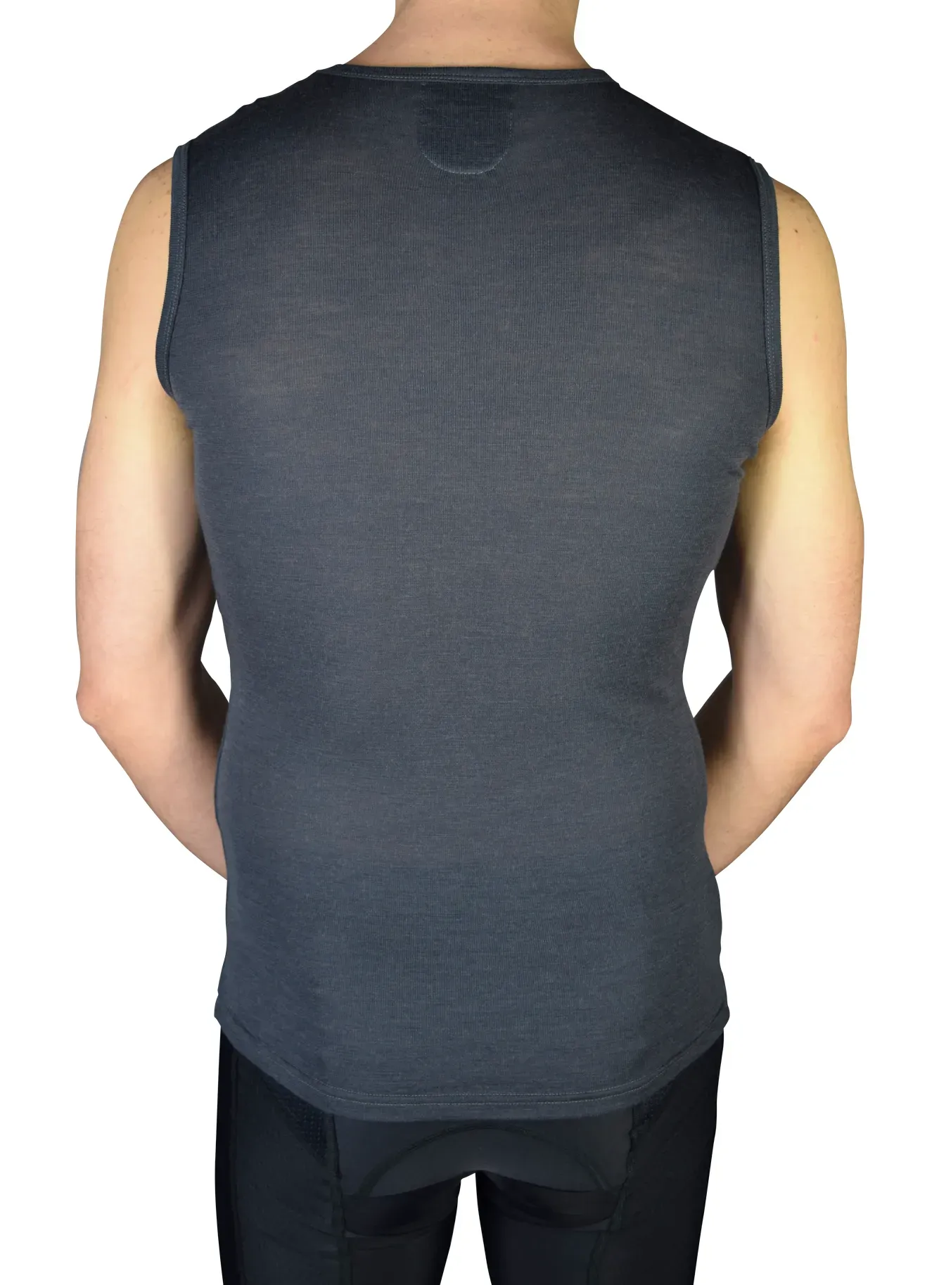 Merino Sleeveless Undershirt Grey