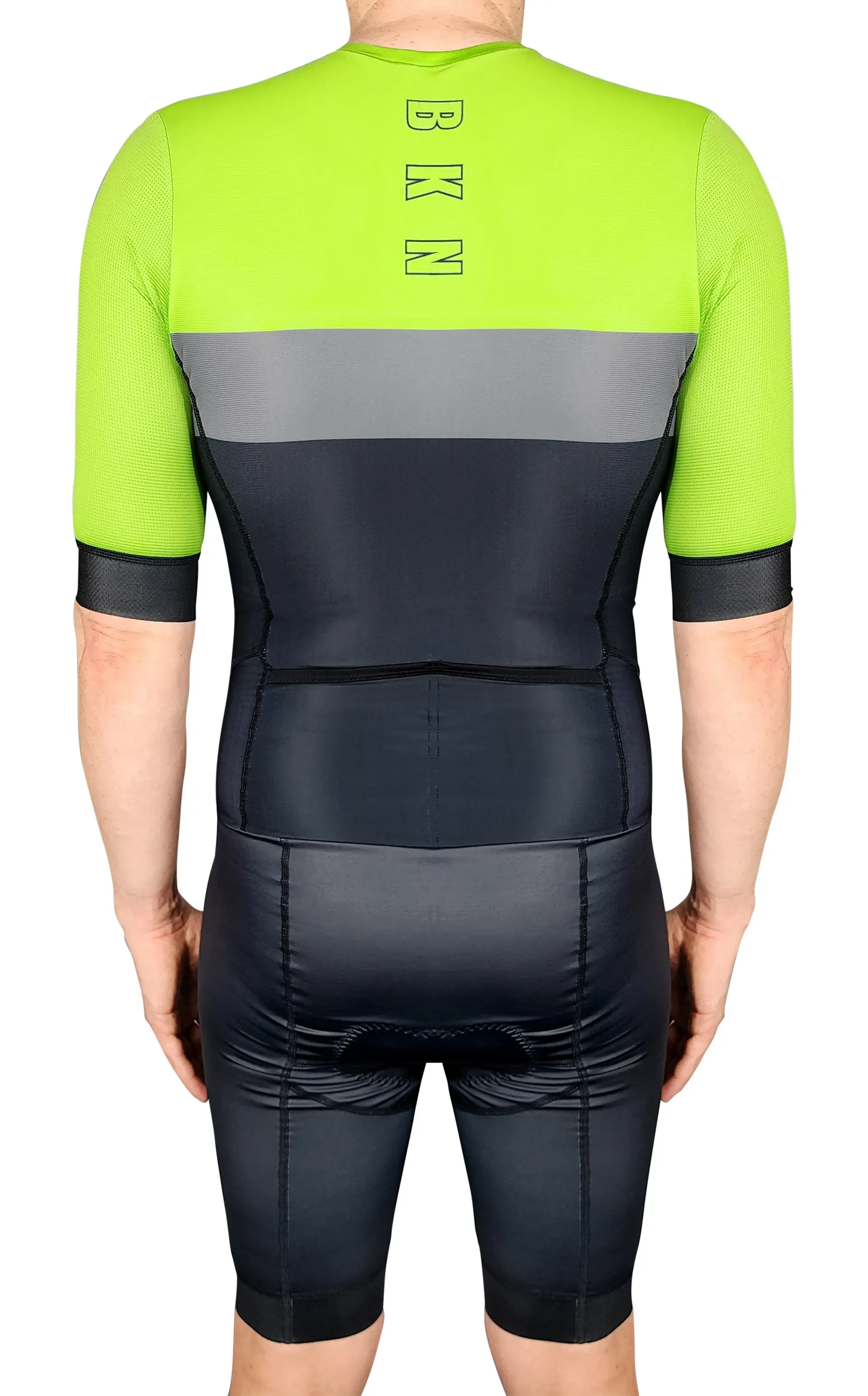 BKN-Mens-Black-and-Green-Tri-Suit-Back