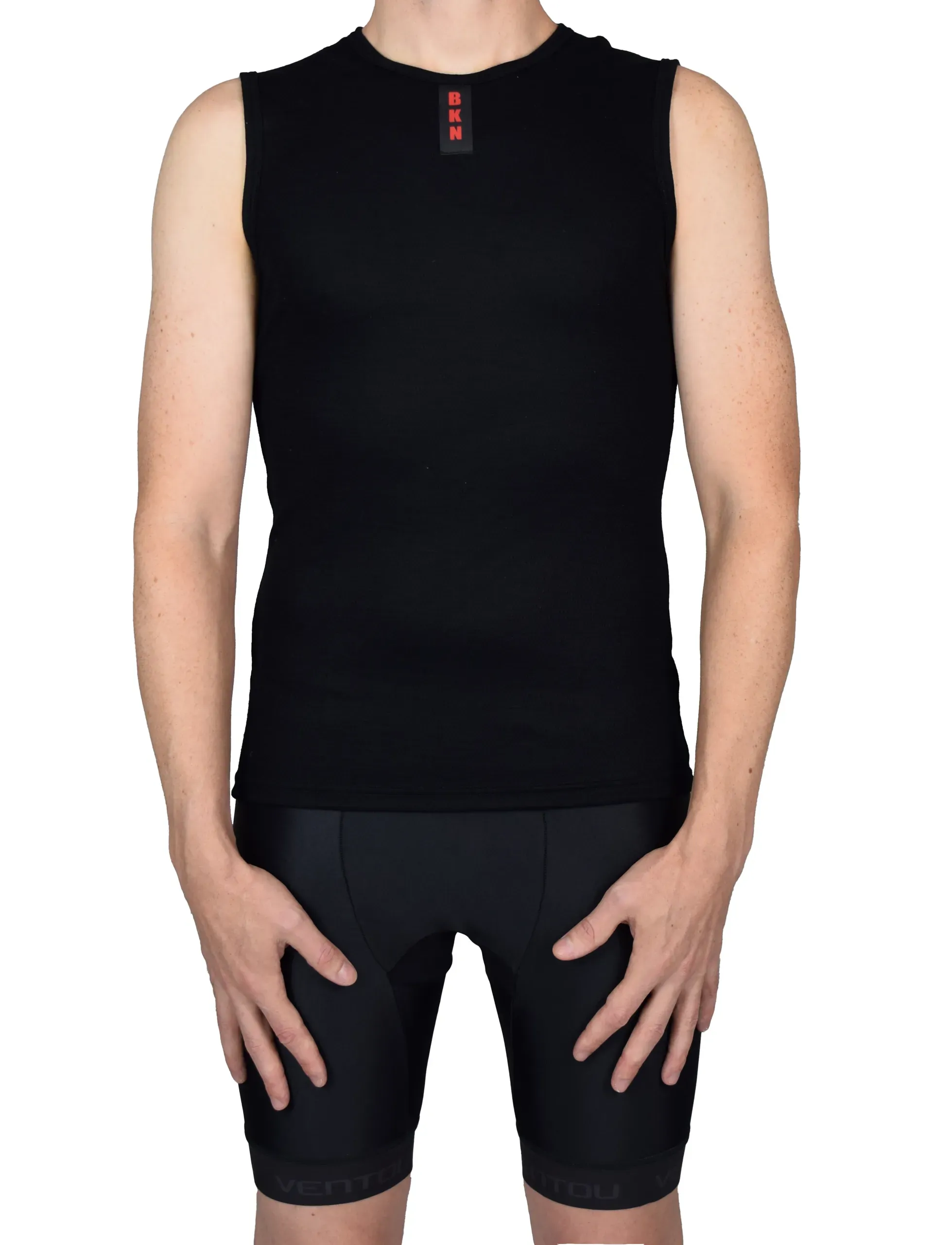 Merino Sleeveless Undershirt Black