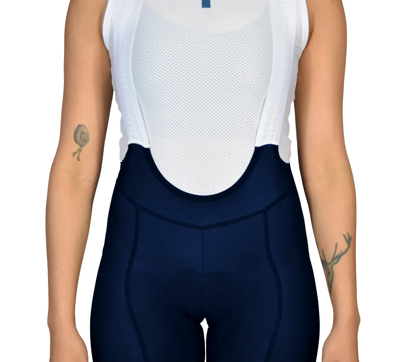 Pro Womens Bib Navy Front Close up view 