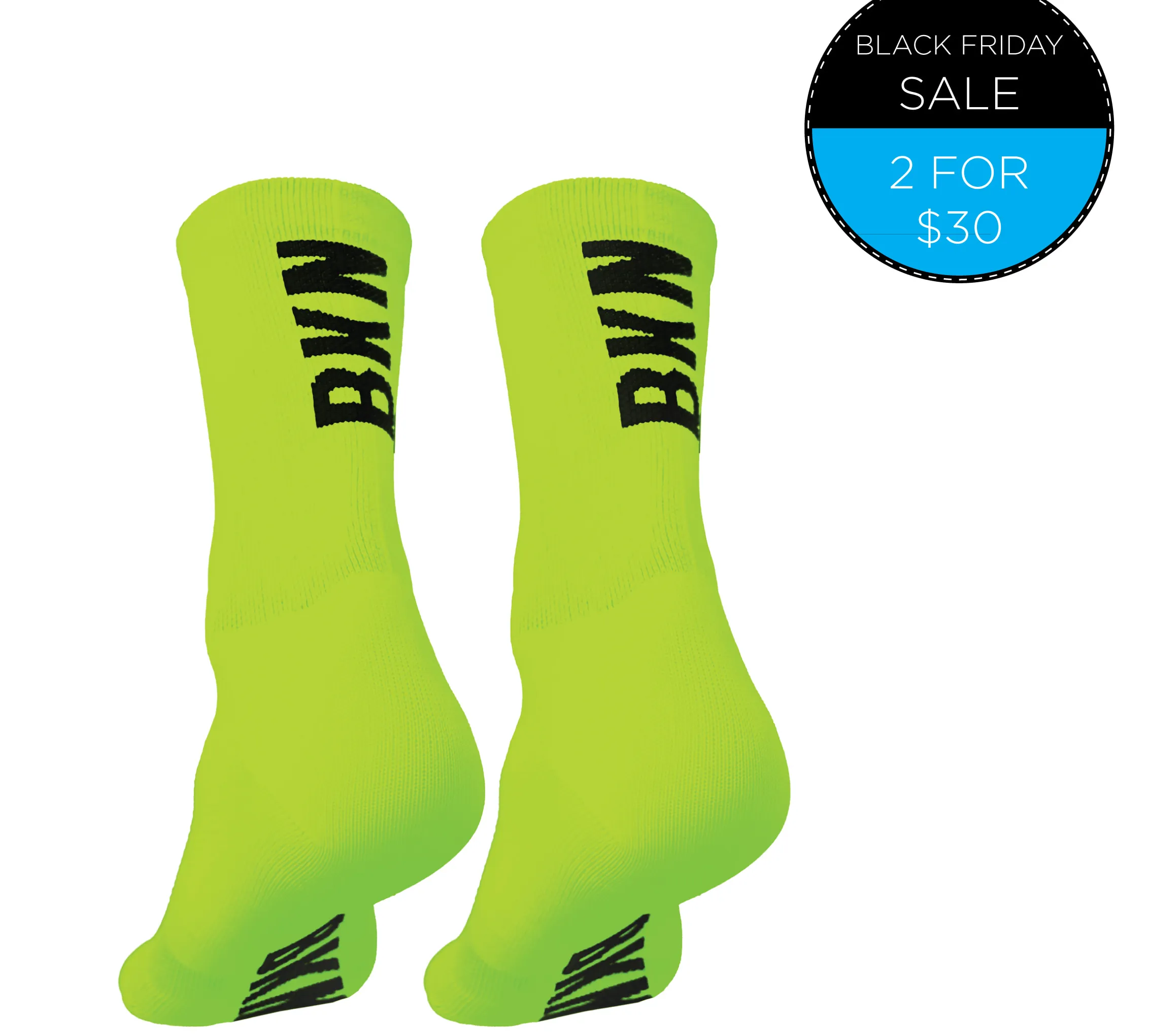 socks-fluro-green