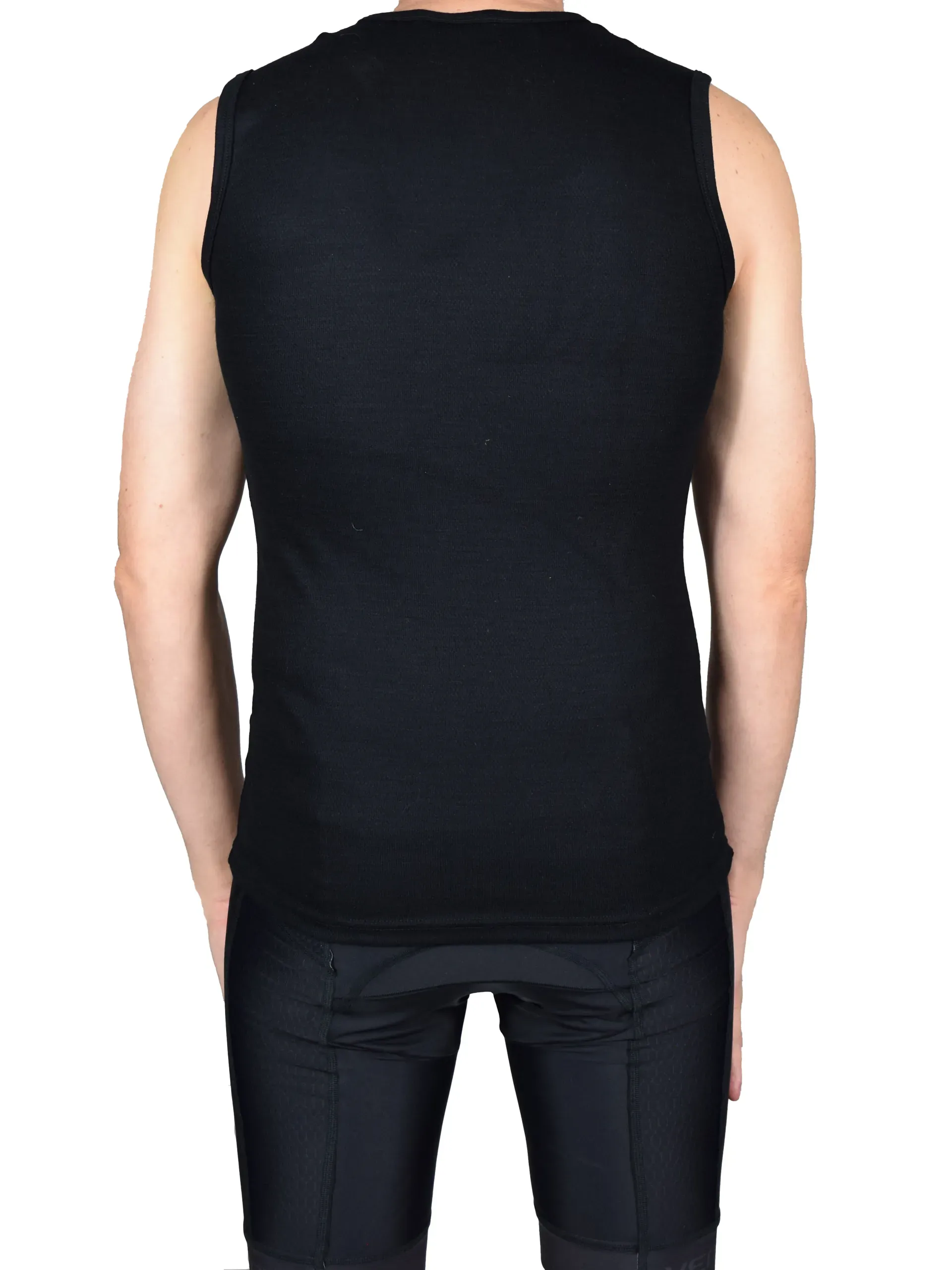 Merino Sleeveless Undershirt Black